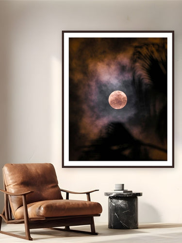 Look Up by Alex Wood from San Diego, California - framed black frame fine art photography displayed in a reading nook setting