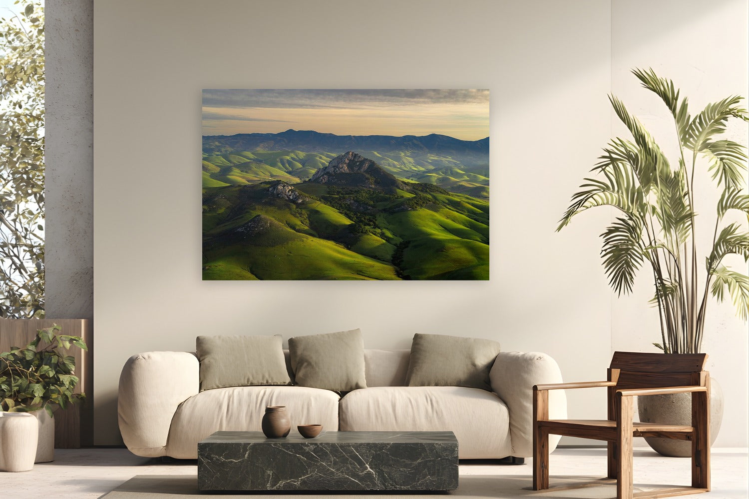 9 Sisters by Jeremy Bishop from San Luis Obispo, California - metal print fine art photography displayed in a modern living room setting
