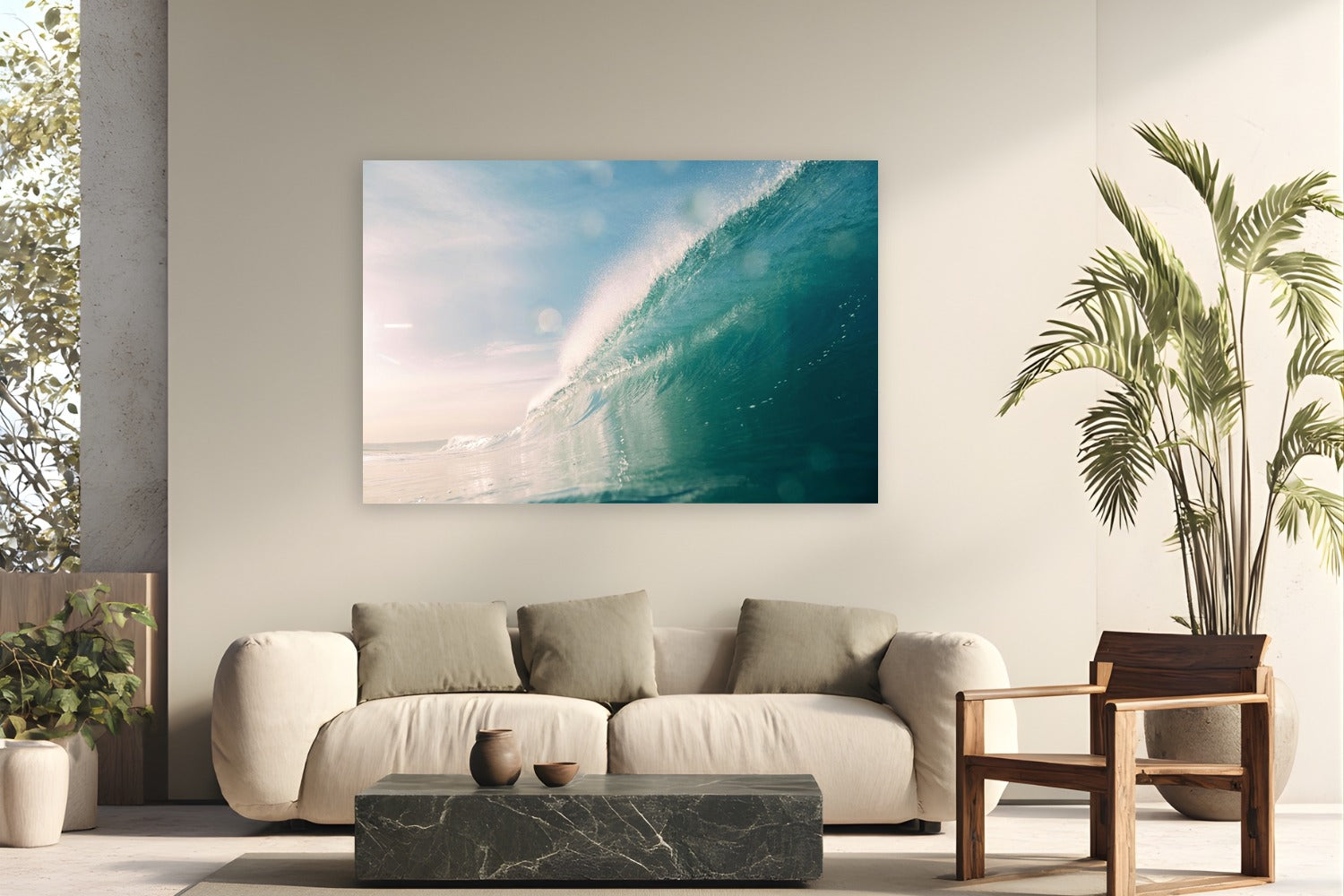 Morning Glory by Luis Ortega from San Diego, California - metal print fine art photography displayed in a modern living room setting