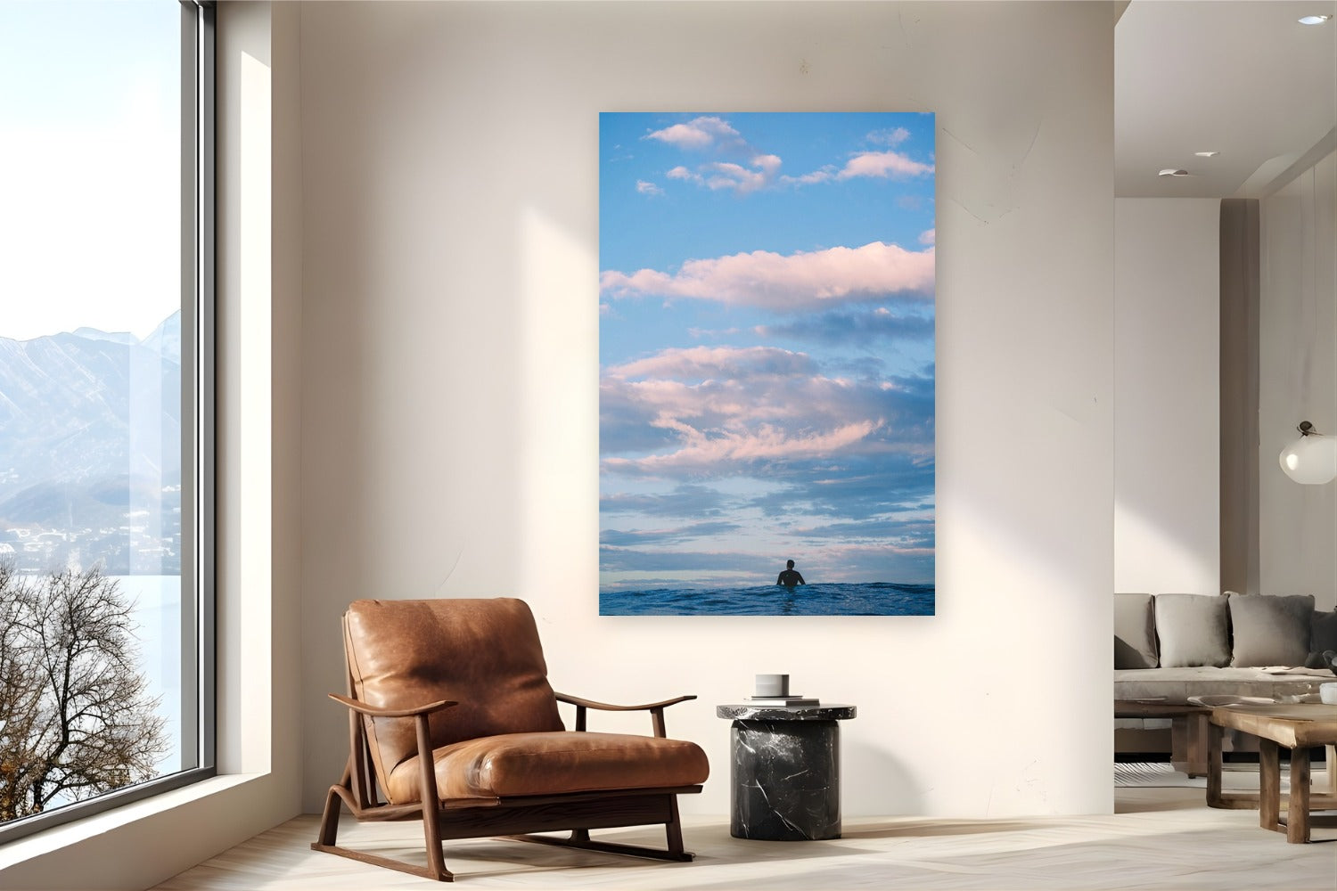 Solitude by Luis Ortega from San Diego, California - metal print fine art photography displayed in a reading nook setting