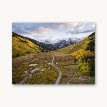 When Mountains Dream in Gold - fine art adventure photography print from Sam Ferguson - available at Middles Creative