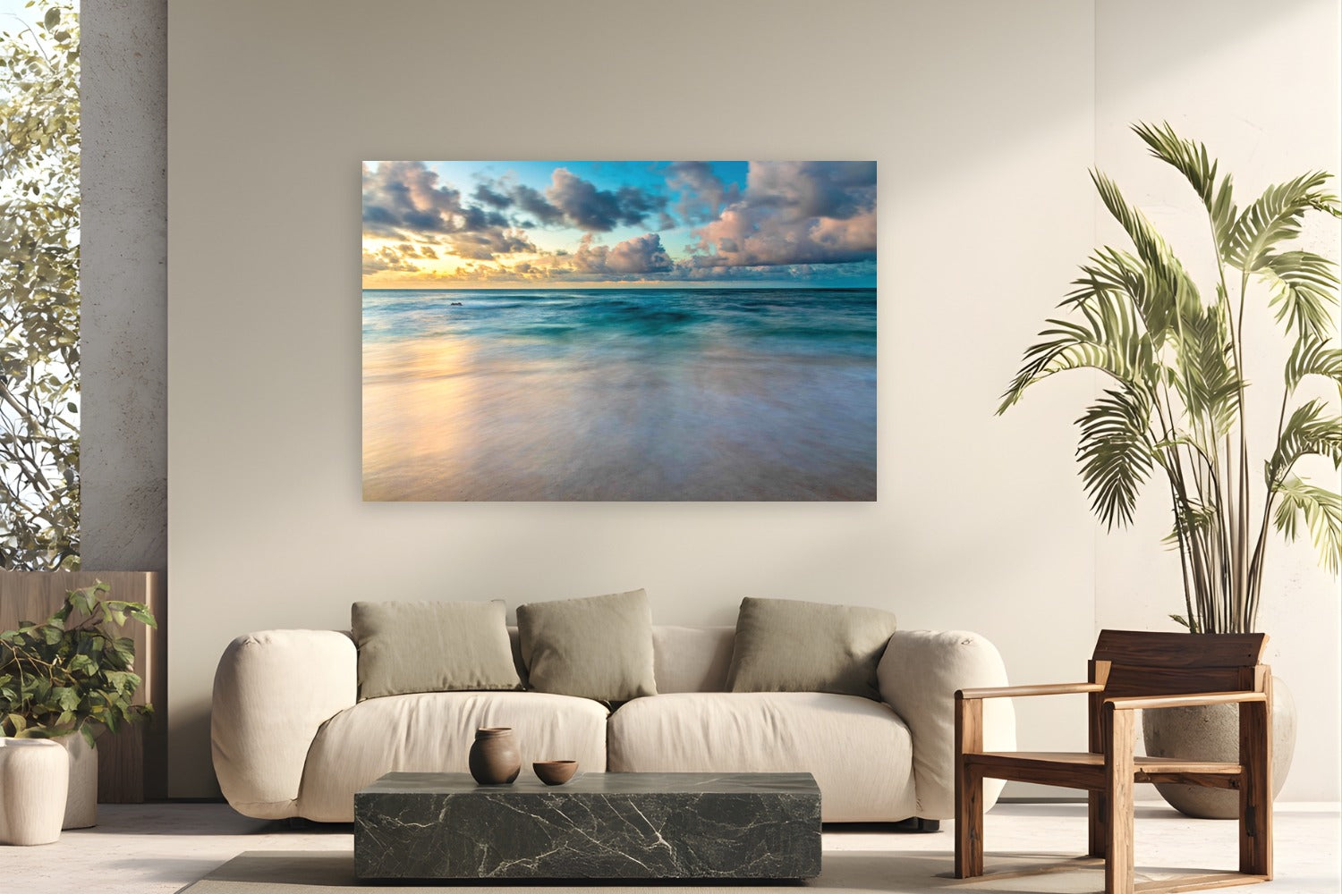 Beyond by The Pickled Image from Hā‘ena, Kaua'i - metal print fine art photography displayed in a modern living room setting