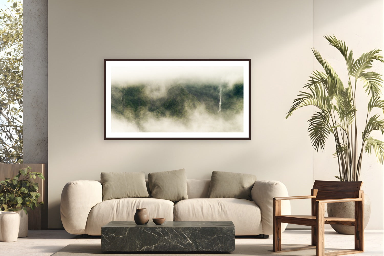 Dreamland by The Pickled Image from Kaua'i, Hawaii - framed black frame fine art photography displayed in a modern living room setting