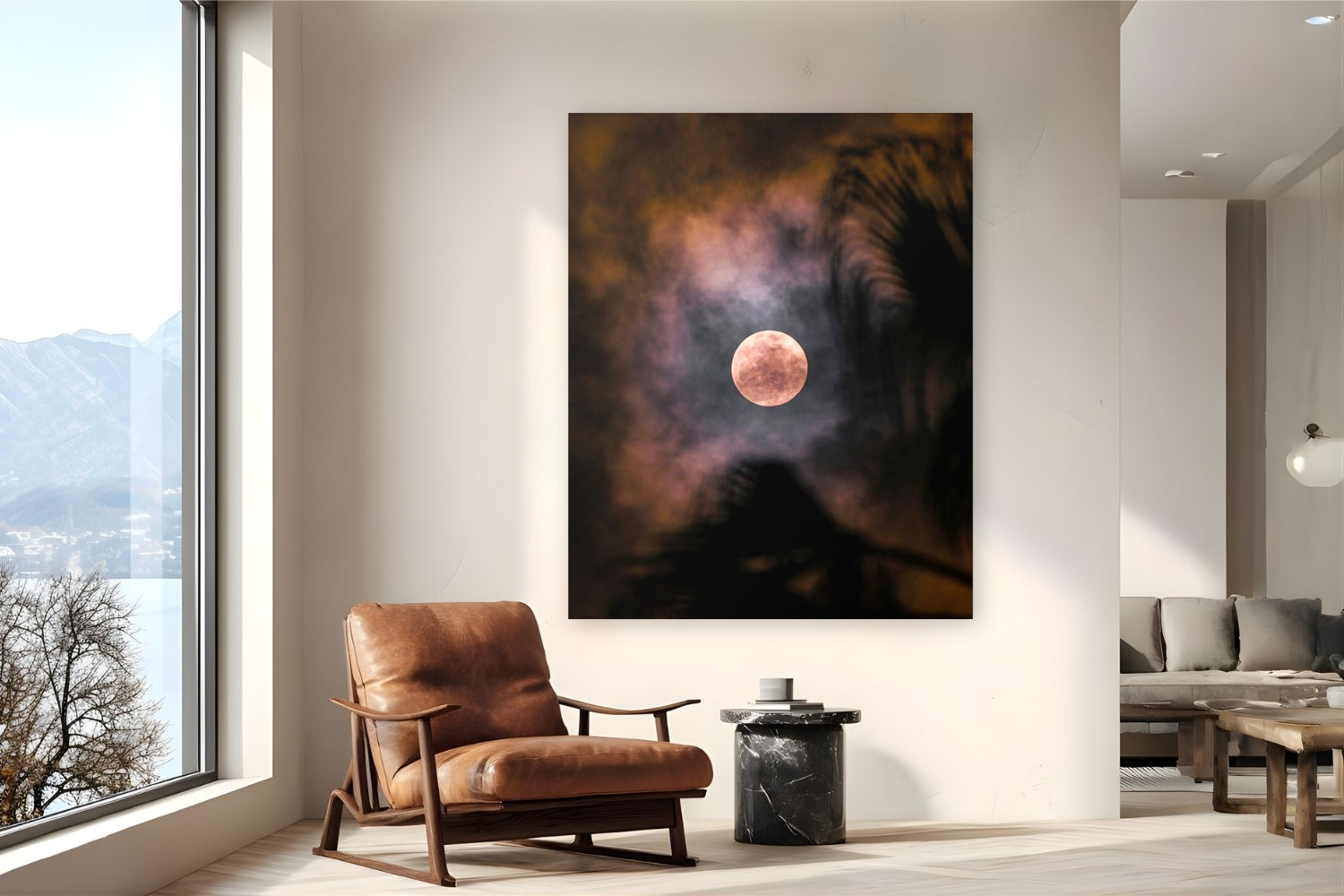 Look Up by Alex Wood from San Diego, California - metal print fine art photography displayed in a reading nook setting