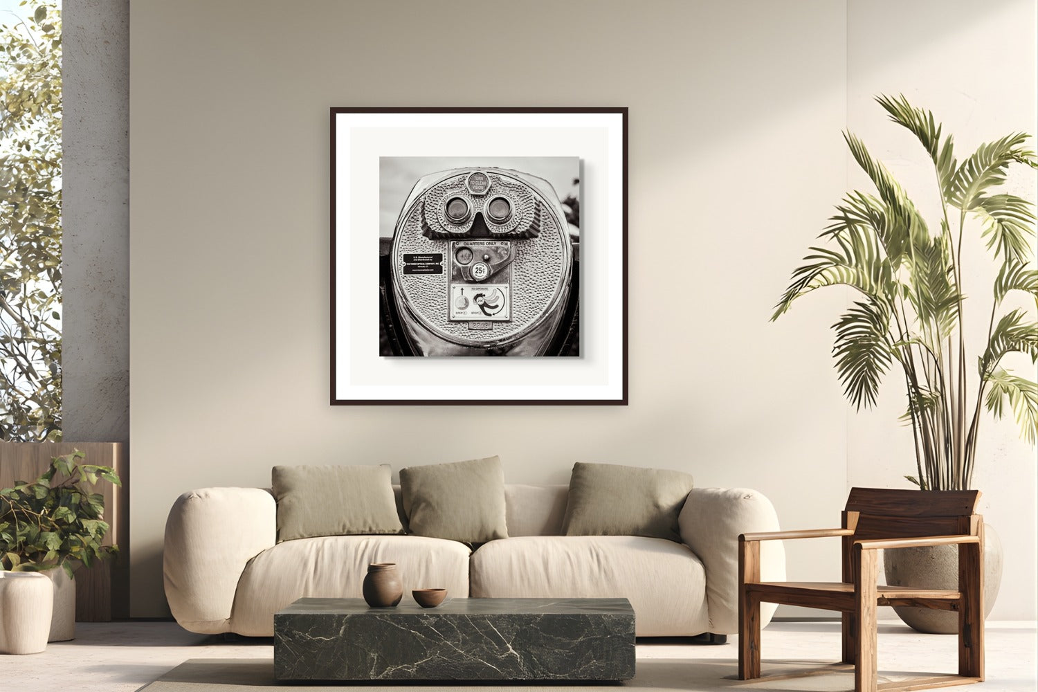 Vision by Alex Wood from San Francisco, California - framed black frame fine art photography displayed in a modern living room setting