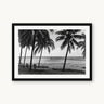 Black wood frame fine art print of Somewhere Else by Ben Gamlin, Middle Percy Island, Whitsundays — middle Percy Island sits 70 miles off the Queensland coast — reachable only by private boat.