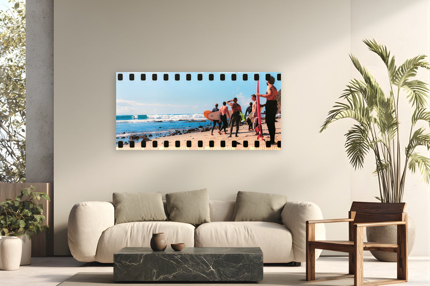 Watching A Dream by Devon Cardamone from Los Angeles, California - metal print fine art photography displayed in a modern living room setting