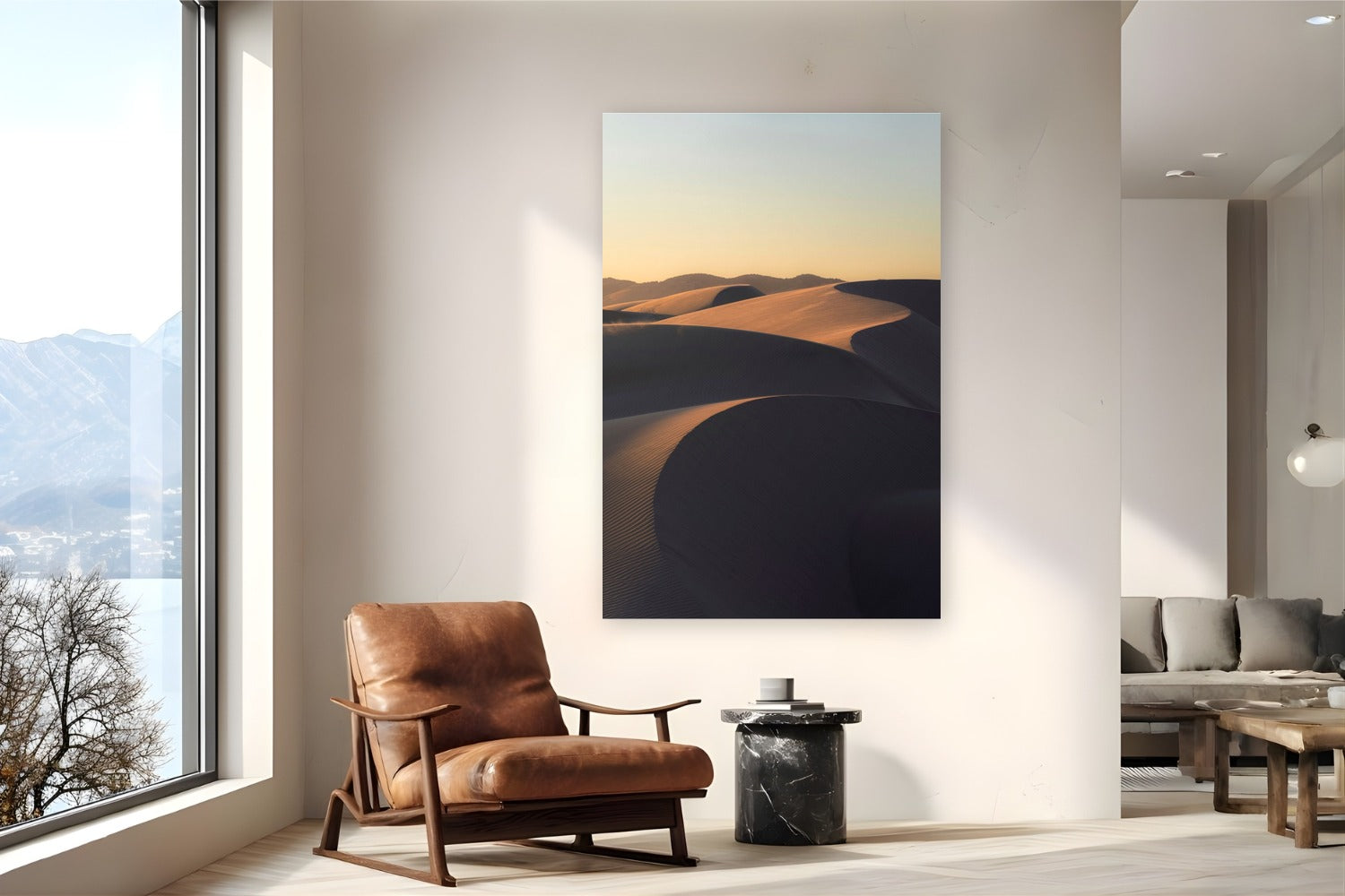 Coastal Gold by Jeremy Bishop from Oceano, California - metal print fine art photography displayed in a reading nook setting