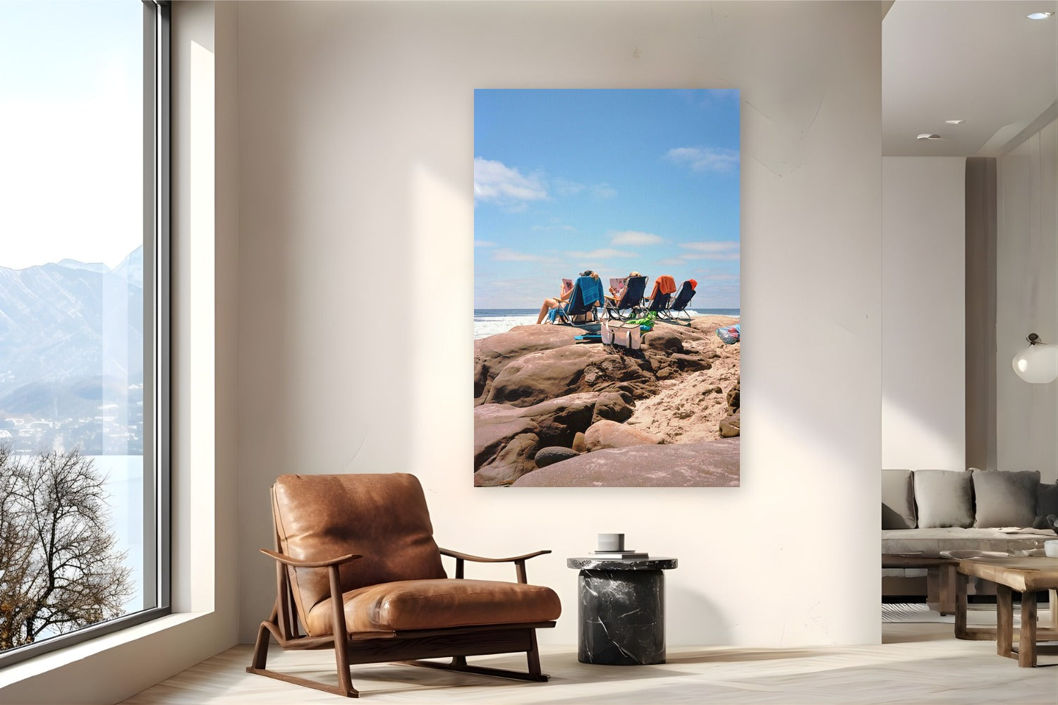 Summer Reading by Luis Ortega from San Diego, California - metal print fine art photography displayed in a reading nook setting