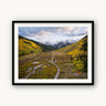 When Mountains Dream in Gold - fine art adventure photography print from Sam Ferguson - available at Middles Creative