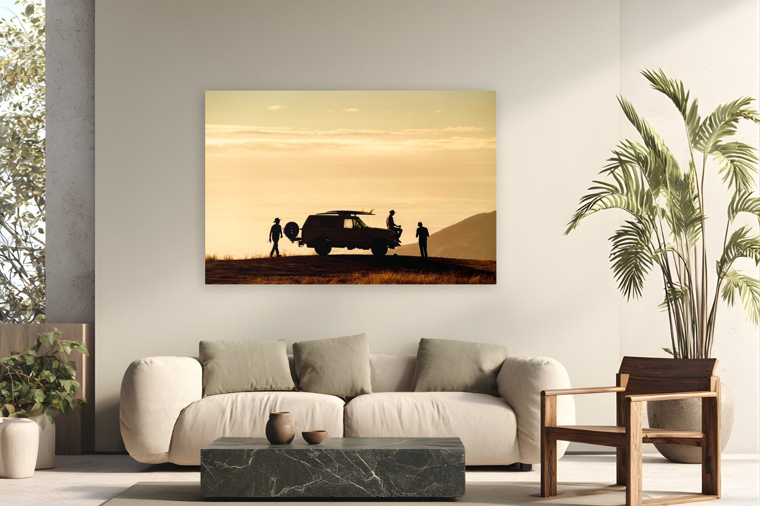 California Gold by Ryan Valasek from California - metal print fine art photography displayed in a modern living room setting