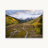 When Mountains Dream in Gold - fine art adventure photography print from Sam Ferguson - available at Middles Creative