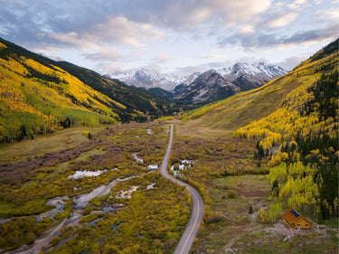 When Mountains Dream in Gold - fine art adventure photography print from Sam Ferguson - available at Middles Creative