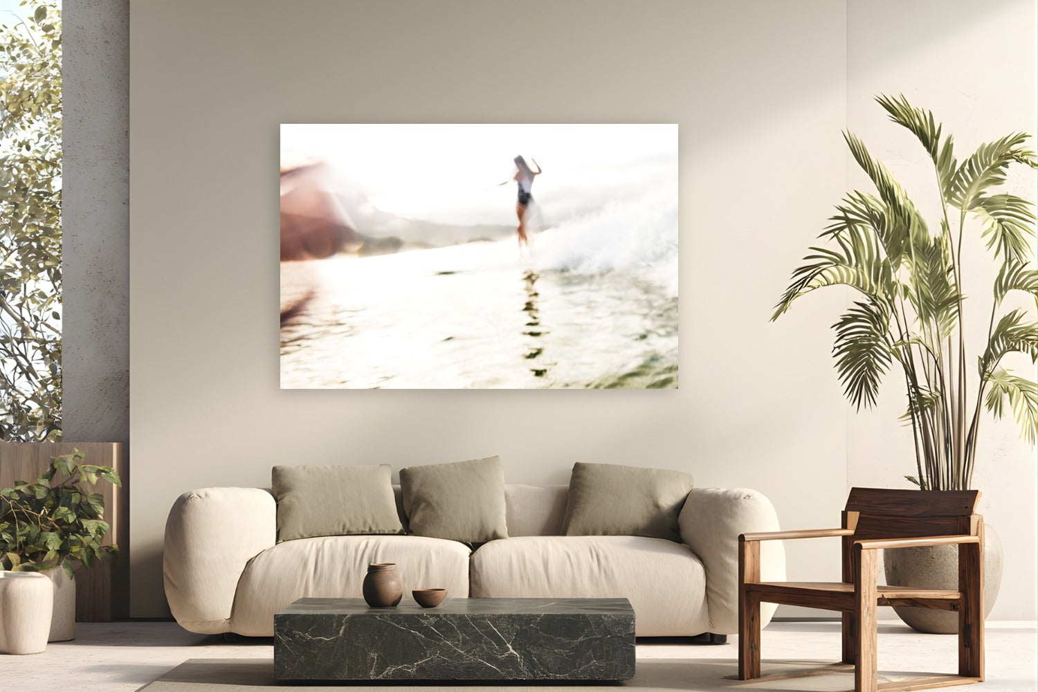 Lady Dancer by The Pickled Image from Kauai, Hawai'i - metal print fine art photography displayed in a modern living room setting
